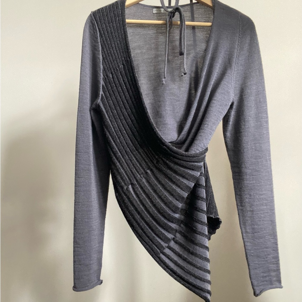 SARAH PACINI designer wrap cardigan - "One Size" (Best fits S/M)